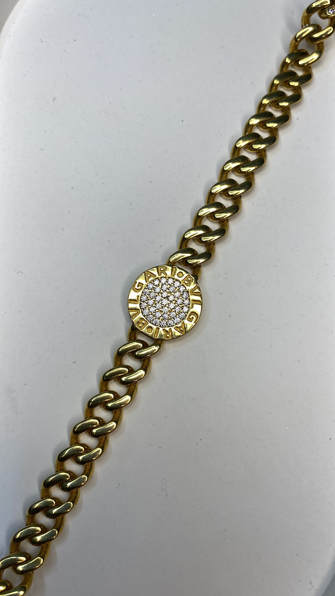 925 Ayar Gümüş Bvlgari Madalyon Detaylı Gurmet Bileklik_4