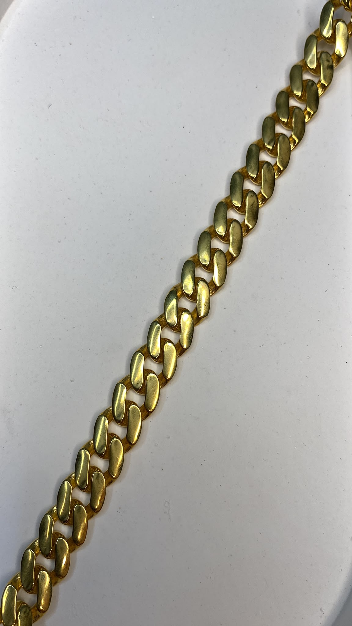 925 Ayar Gümüş Gold Taşlı Kilitli Gurmet Bileklik_4
